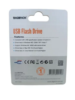 Digirich Sleek Flash Drive 128gb - Black