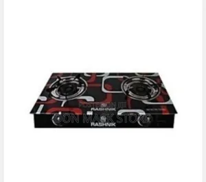 Rashnik Glass Table Top Gas Cooker 2 Burners