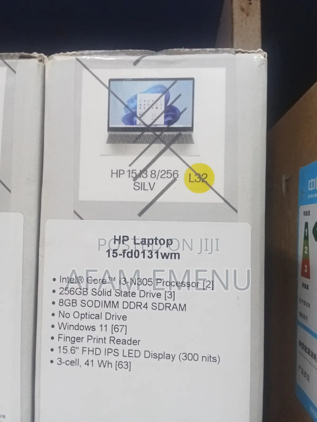 New Laptop HP 15 8GB Intel Core i3 SSD 256GB