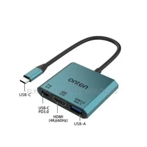 Onten Otn-Uc301 3 in 1 Usb-C to Hdmi Adapter 18gb/S 