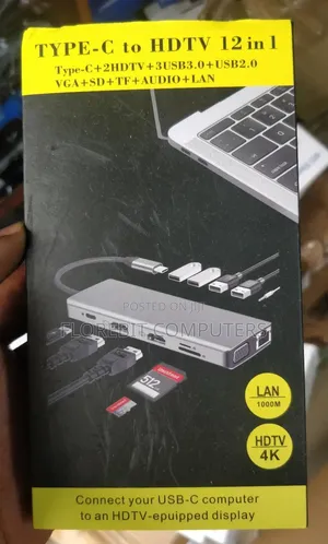 Type C to HDTV 12 in 1 Adaptor