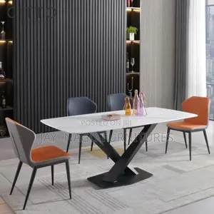 Executive Six Seater Marble Dining Set