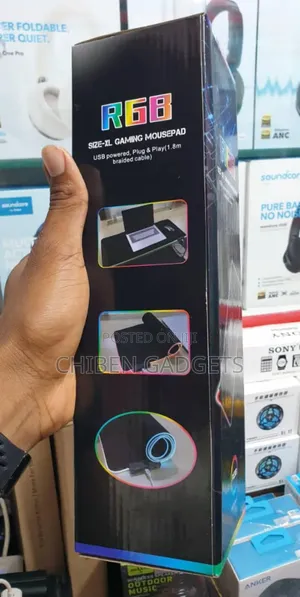 Mouse Pad With Emitting RGB Light