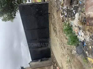 Industrial Steel Gate and Pedestrian