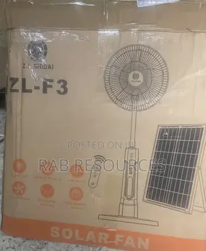Solar Rechargeable Fan With Solar Panel