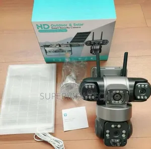 Real 3 Lens Solar Ai CCTV Camera