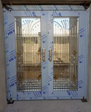 5ft by 7ft Glass Door Stainless Series 005