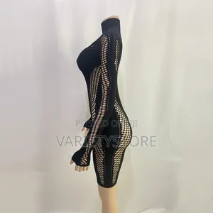 Club Party Long Sleeve Hollow Out Pink Black Short Sexy Dres