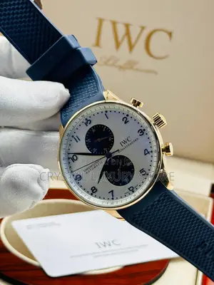 Iwc Schaffhausen Quality Wristwatch Rubber Strap Wristwatch
