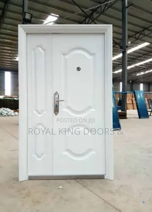 White 4 Ft German Fullmetal Security Door