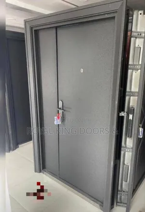 German Black Steel Security Entrance Door's Water Resistant