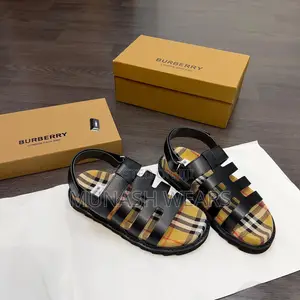 Original Burberry Sandal With Original Leather