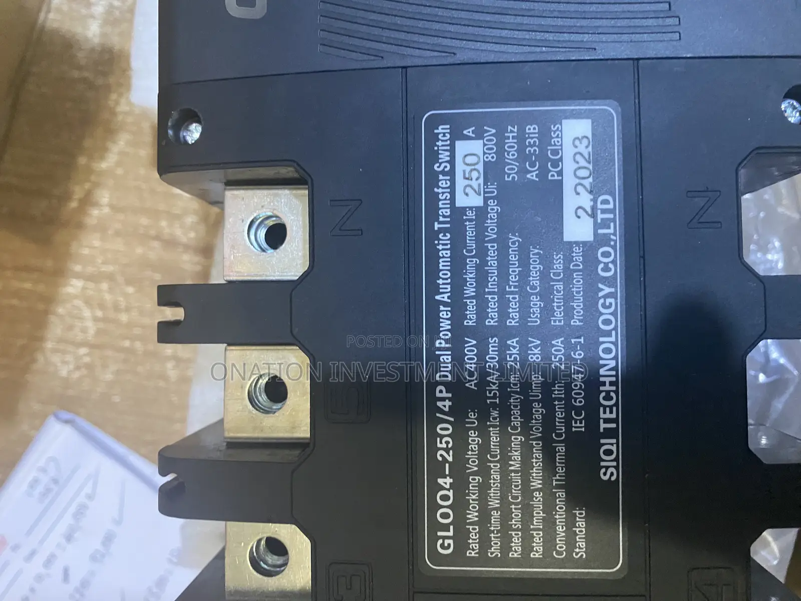 250a 4p Industrial Automatic Changeover Switch CSQ