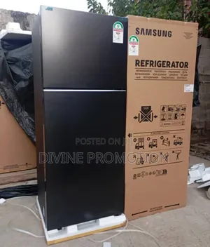 Samsung Double Door Inverter Refrigerator, Black Color