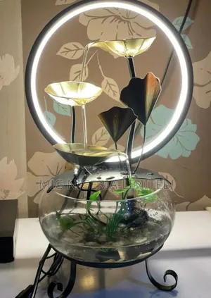 Water Fountain With Glass Not Ring Light