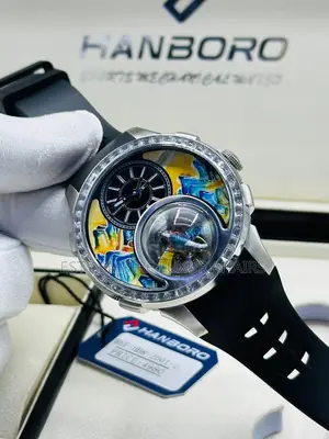Automatic Luxury Hanboro Rubber Wristwatches