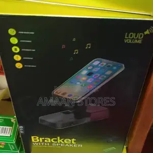 2-in-1 Bluetooth Speaker Phone Stand – Adjustable