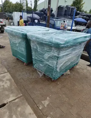 1100 Liters Galvanized 4 Wheeler Bin