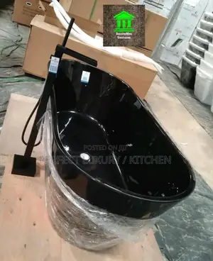 Black Acrylic Bath Tub