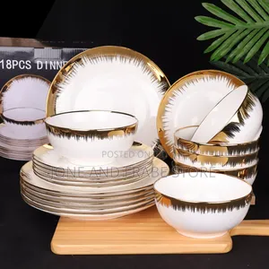 18pcs Golden Tips Dinner Sets