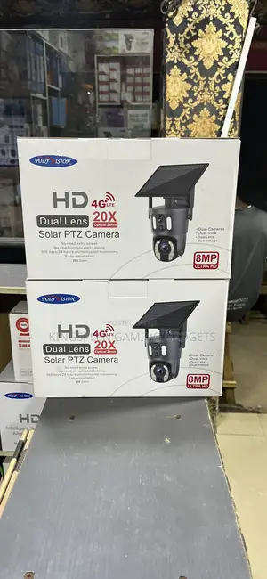 4g Solar PTZ Dual Lens Camera Ubox App 8mp 20x Zoom