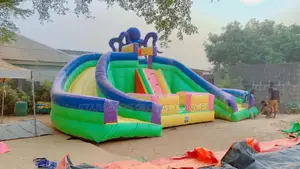Octopus Children Bouncing Castle With Slides