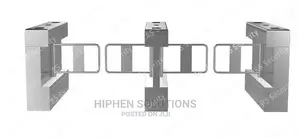 Office, Hospital Automatic Turnstiles With Swing Barrier Indoor Gate