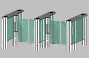 Bidirection Automatic Turnstiles TCP IP RFID Card Reader Swing Barrier