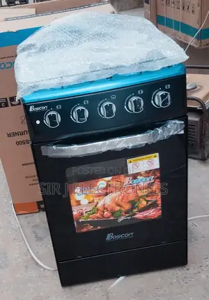 Original Boscon 4burner Standing Gas Cooker + Oven + Grill
