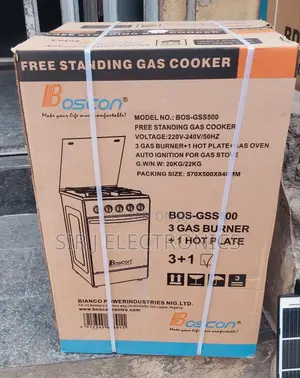 Boscon (3 Gas, 1 Electric) 4 Burner Standing Gas Cooker