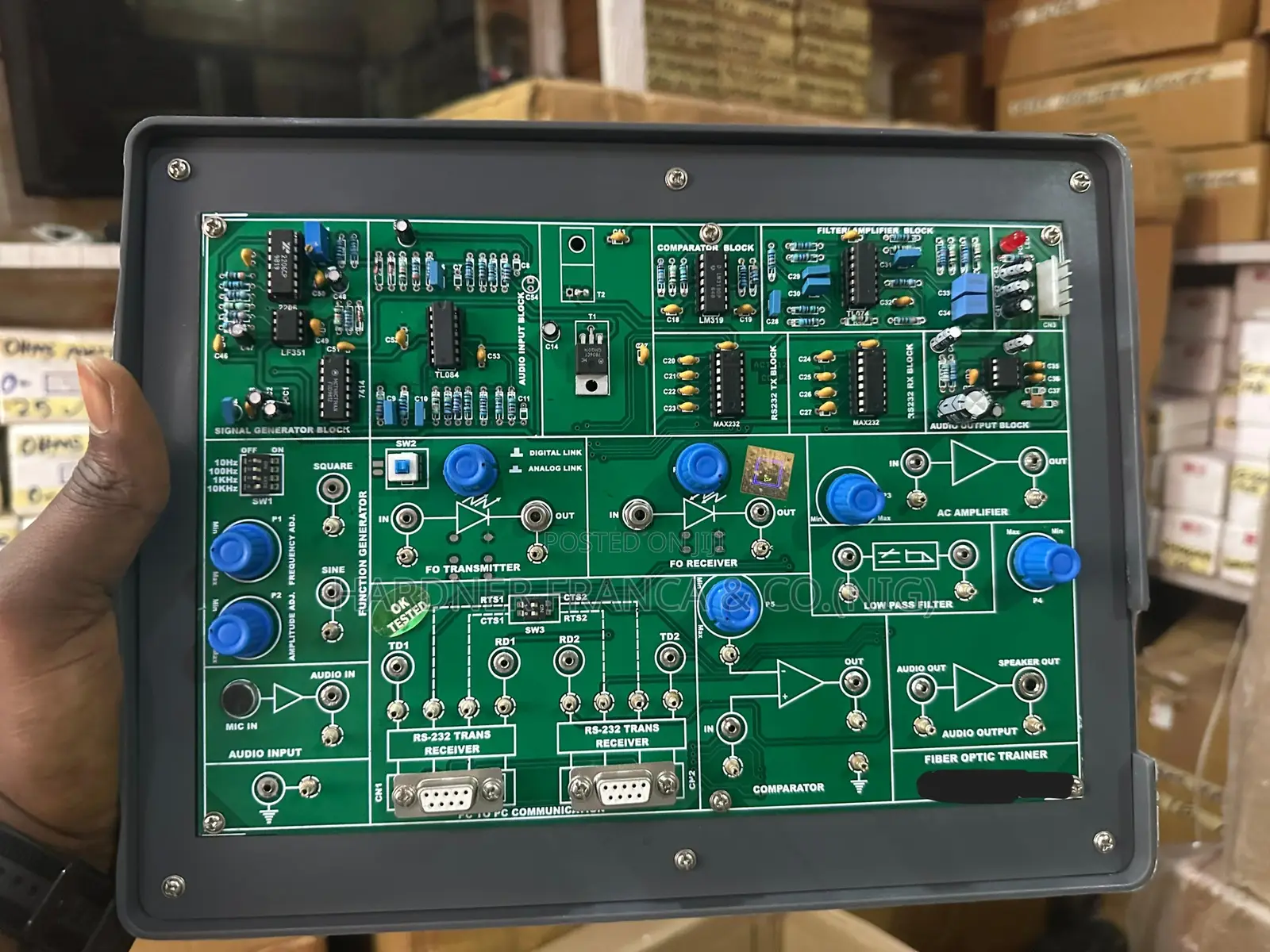 Fiber Optic Communication Trainer