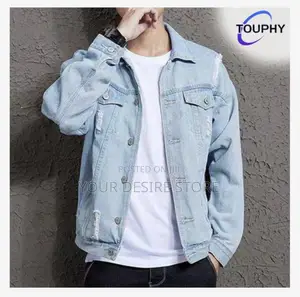 Touphy Denim Jacket Korean Casual Jacket Youth Trend