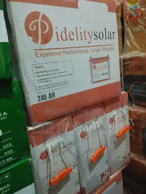 240ah/12v Pidelity Solar Tubular Battery
