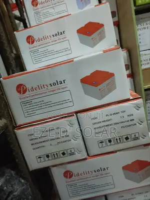 26ah/12v Pidelity Solar Gel Battery