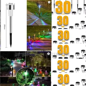 Experience Magical Evenings: 180pcs Multi-Color Solar Lights
