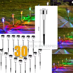 30packs Multi-Color Solar Lights Make Your Garden Lawn Shine