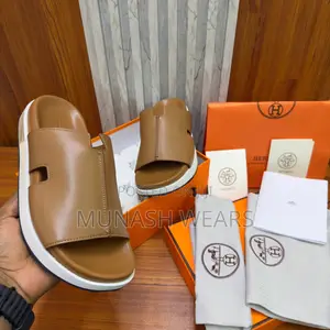 Hermes Luxury Slipers With Stripe Cover 40-46