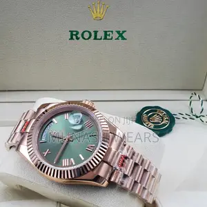 Rolex Wristwatch Green Face for Men