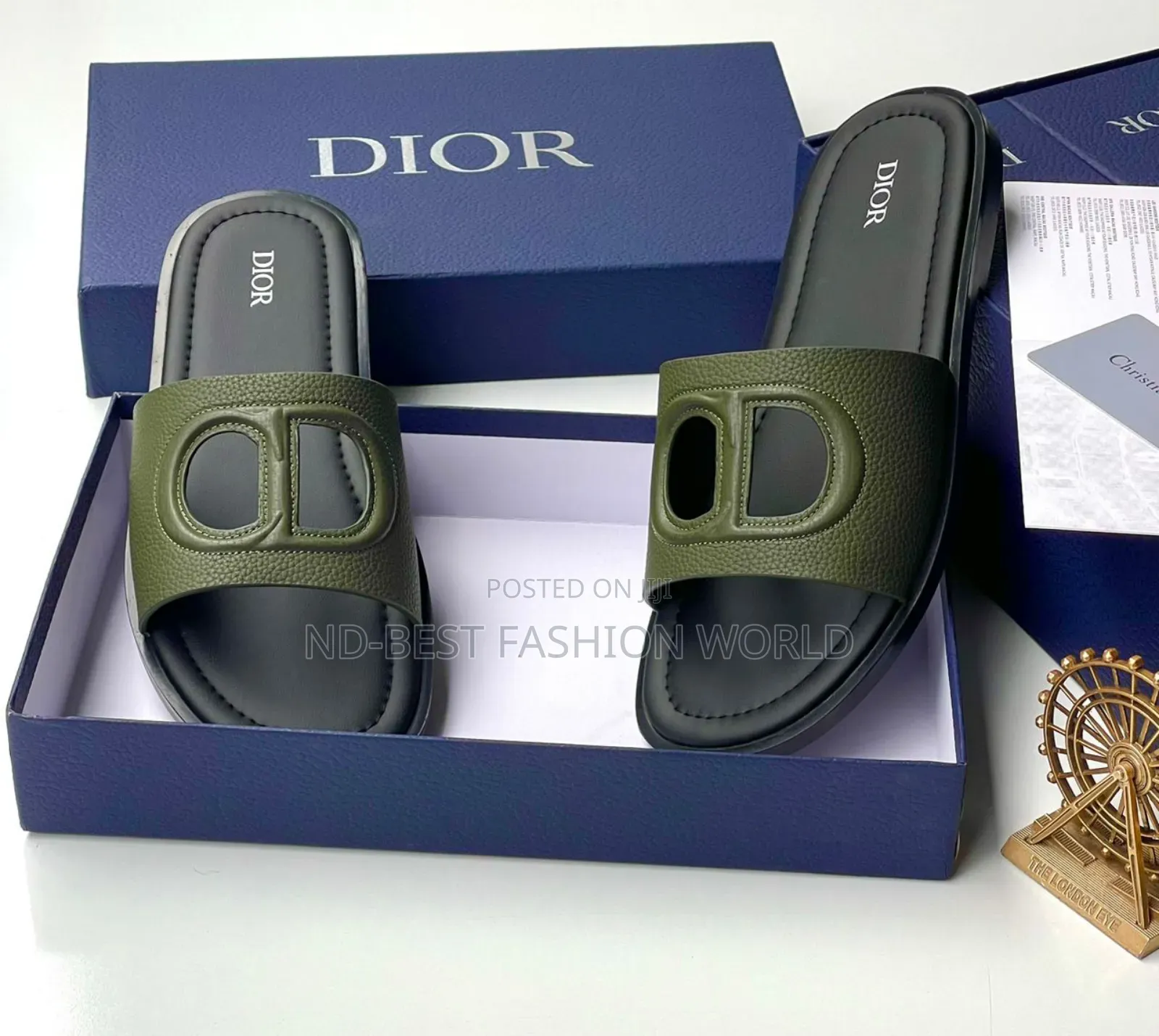 Dior Leather Slippers