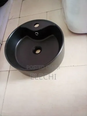 Round Countertop Basin Black