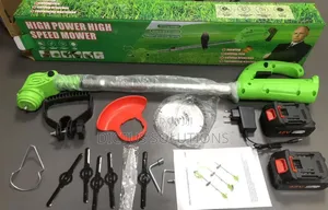 Rechargeable Cordless Grass Cutting Machine Lawn Mower Wit 2 Batteries