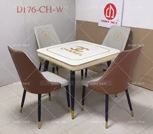 Quality Luxury Set Of Channel Marble Dinning