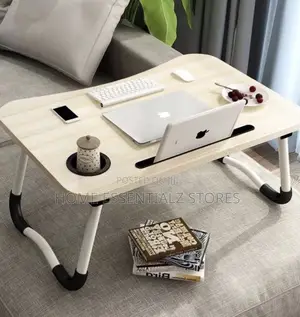 Bed Laptop Computer Table With Cup Holder