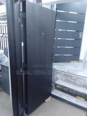 German Steel Black Security Door
