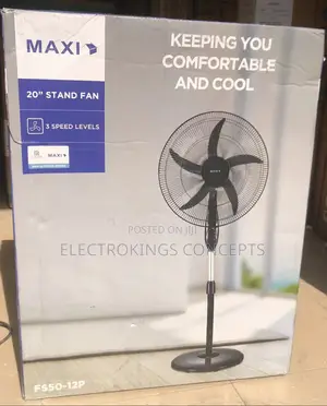 Maxi Standing Fan 20 Inch Black (50-12pb)