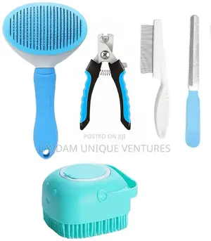 5-in-1 Pet Grooming Kit – Brush, Clippers, Comb More Dog
