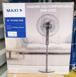 Brand New Maxi 16 Inch Standing Fan Now Available in Store