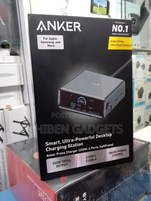 Anker Smart Ultra Charger (250w,6 Port's, Ganprime)
