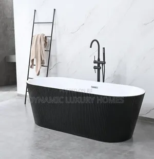 England Black and White Bathtub