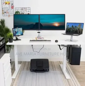 Electric Sit-Stand Adjustable Gaming Desk.